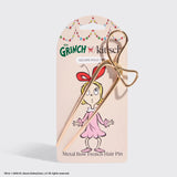 The Grinch X Kitsch Gold Bow French Hair Pin
