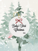 "Firsts" Christmas Ornaments