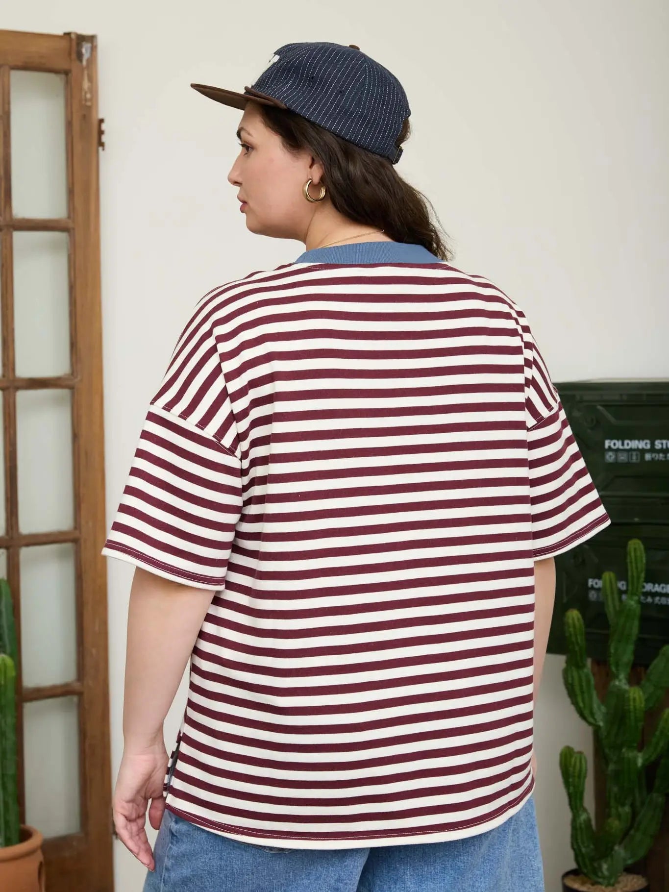 CURVY Summer Essential Stripe Tee