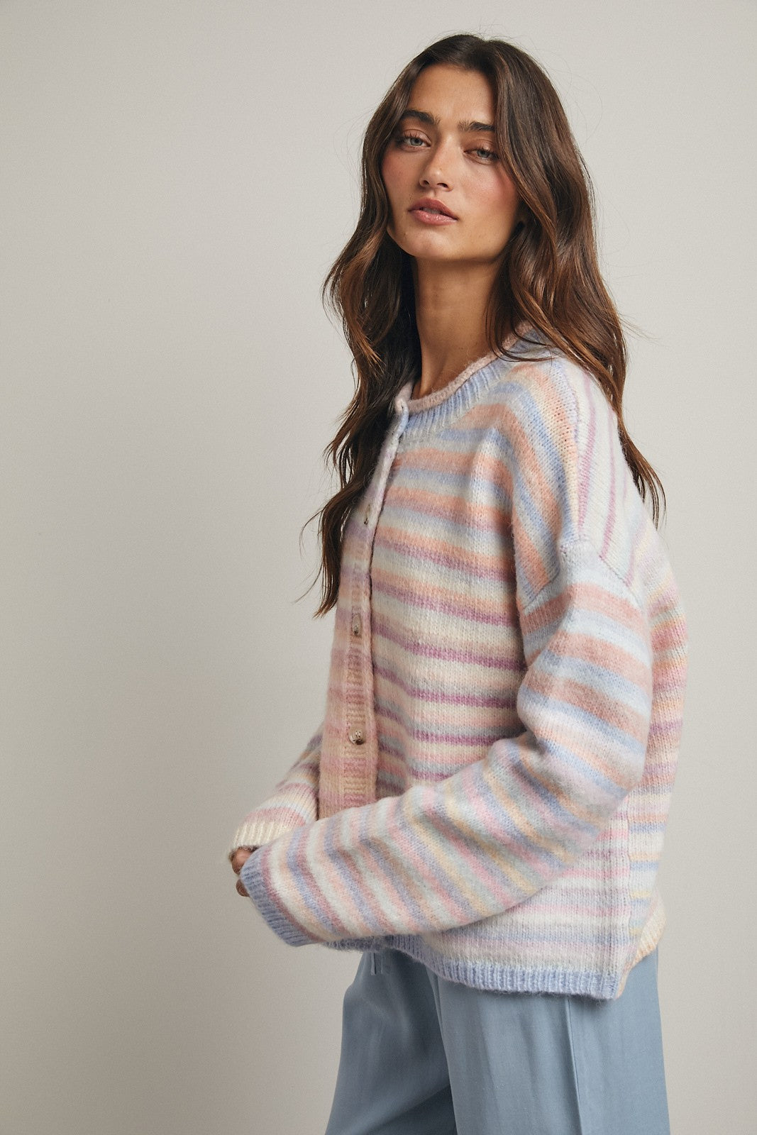 Over The Rainbow Cardigan Button Up