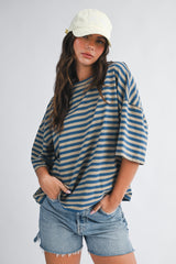 Back to Stripes Boyfriend Tee