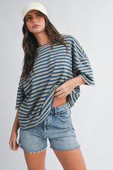 Back to Stripes Boyfriend Tee