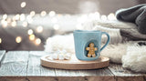 Snowflake Mug with Gingerbread Man view 3
