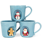 Snowflake Mug with Gingerbread Man view 4