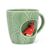 Leaf Mug with Cardinal view 2