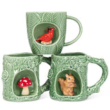Leaf Mug with Cardinal view 3