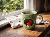 Leaf Mug with Cardinal view 4