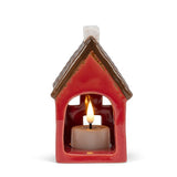 Large House Tealight Holder Red view 3