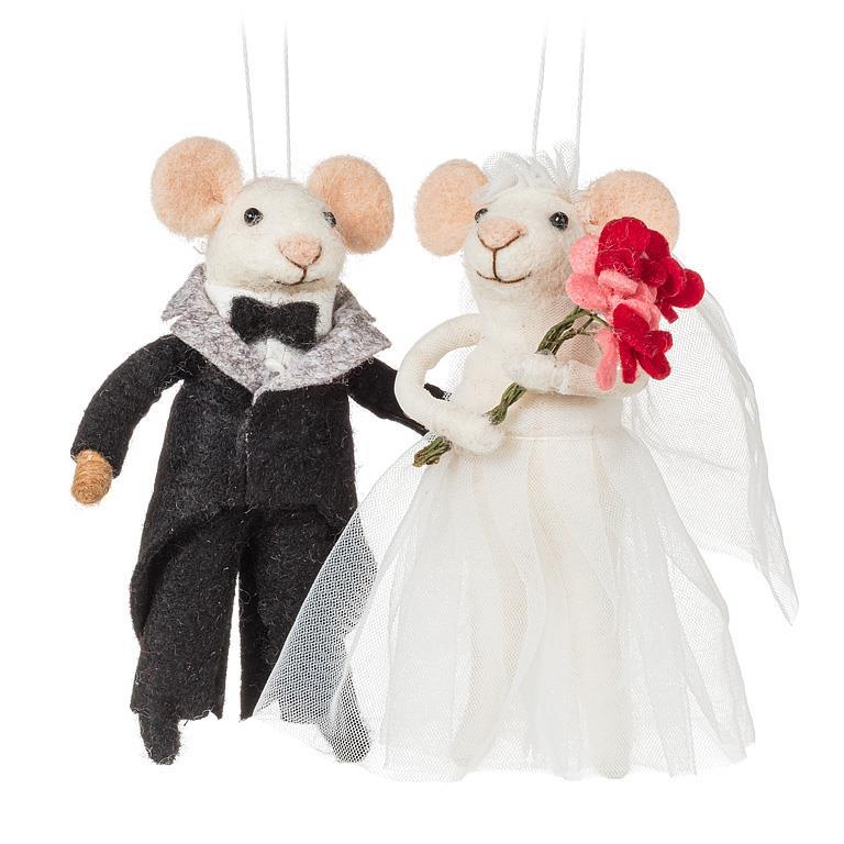 Groom Mouse Ornament in Tuxedo view 2