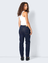 Moni Cropped High Waist Straight Fit Jeans