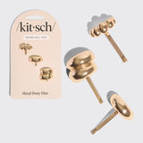Gold Metal Pony Pins 3 Piece Set