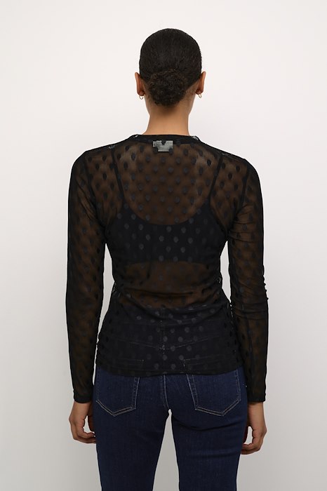 Mina Sheer Long Sleeve Top