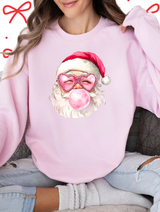 Jolly Bubblegum Santa Sweater