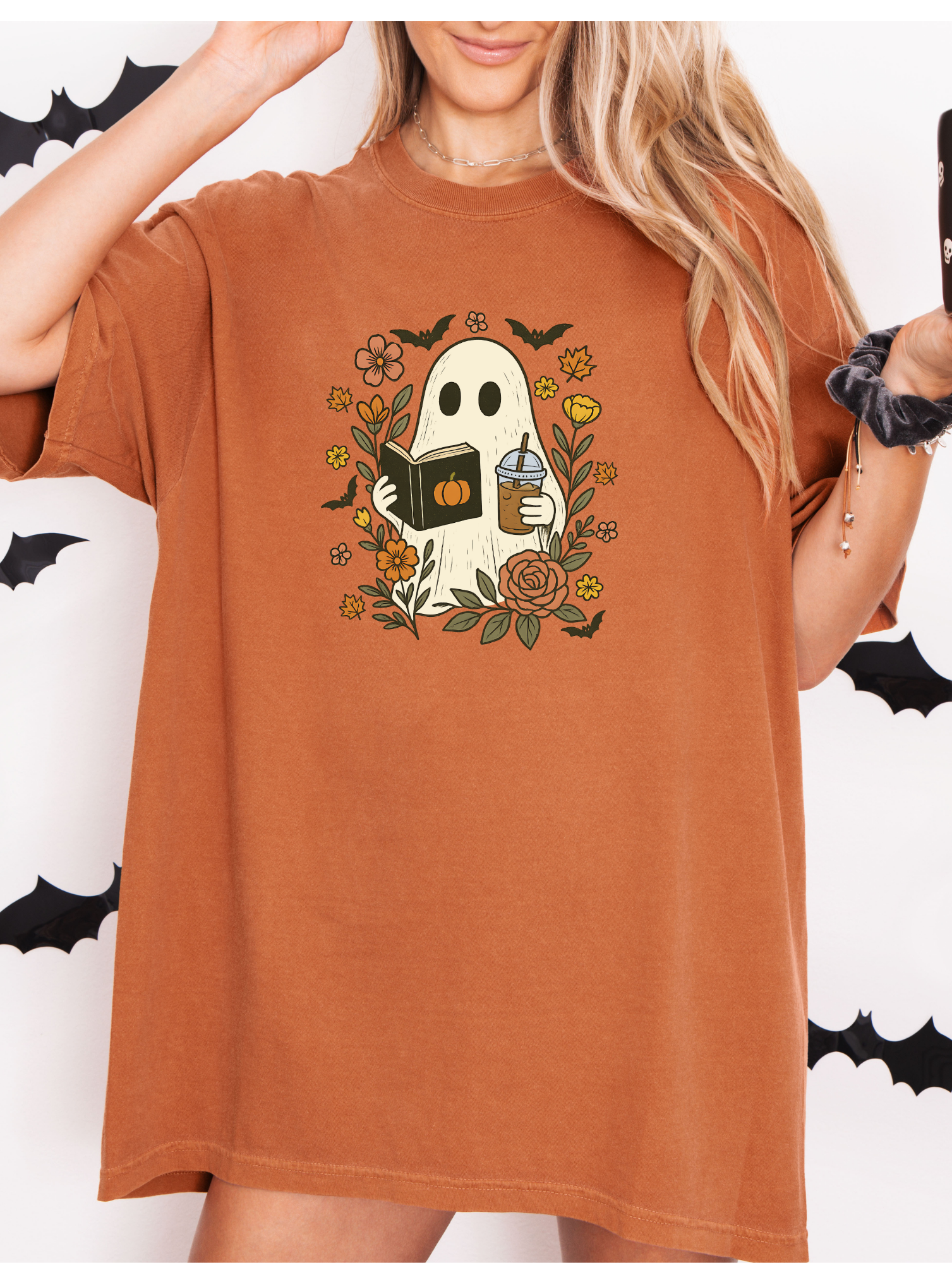 BOOked for Halloween Graphic Tee
