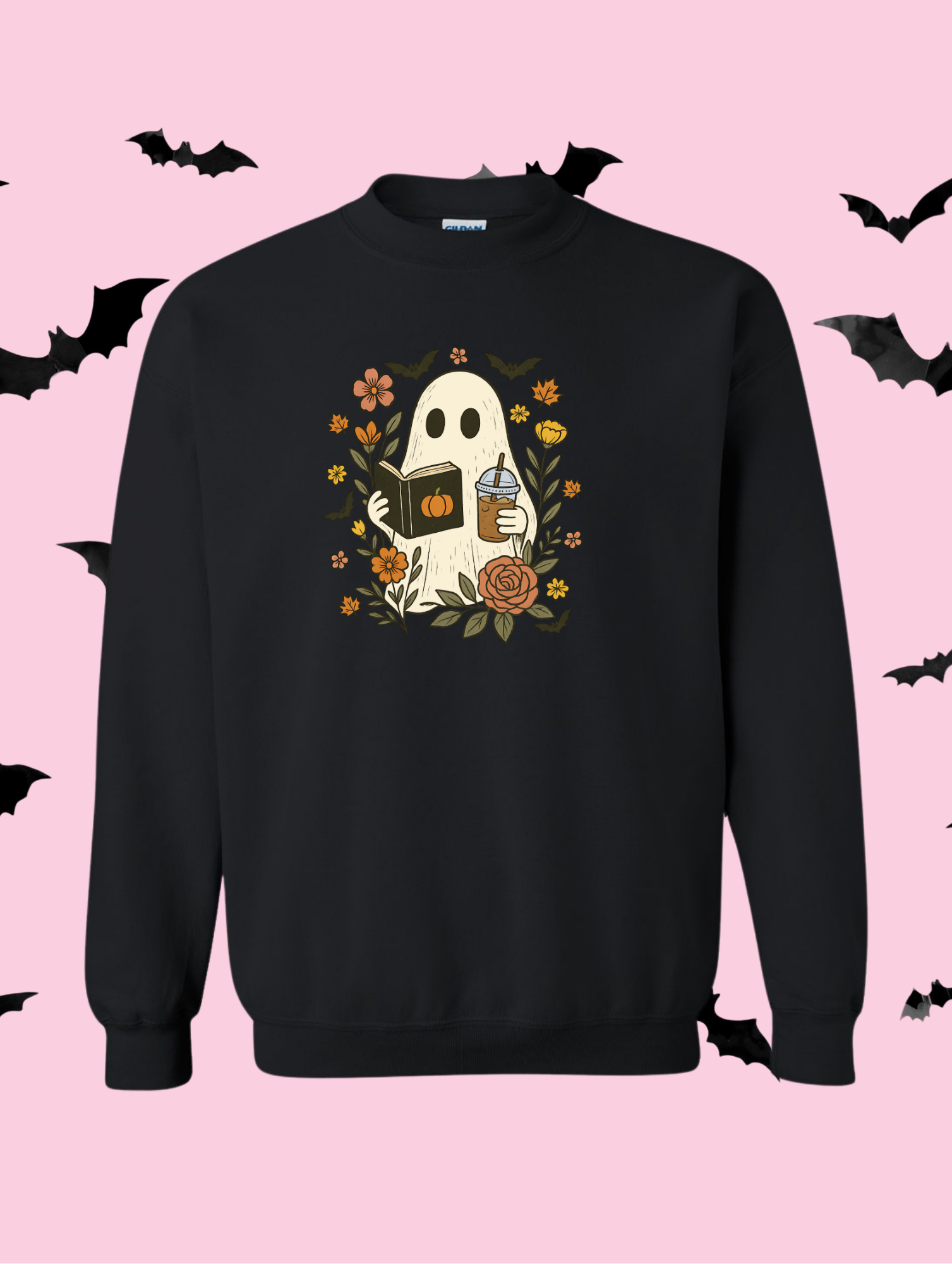 BOOked for Halloween Graphic Sweater