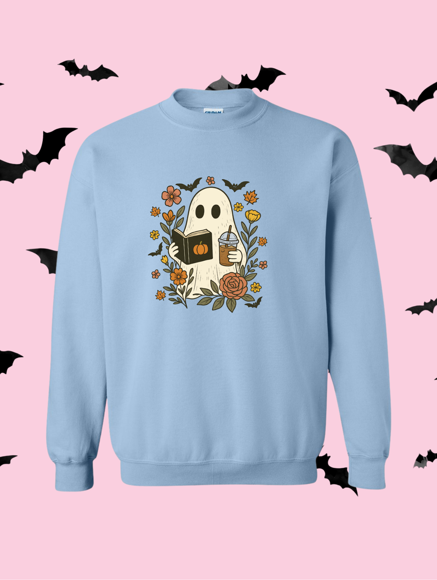 BOOked for Halloween Graphic Sweater