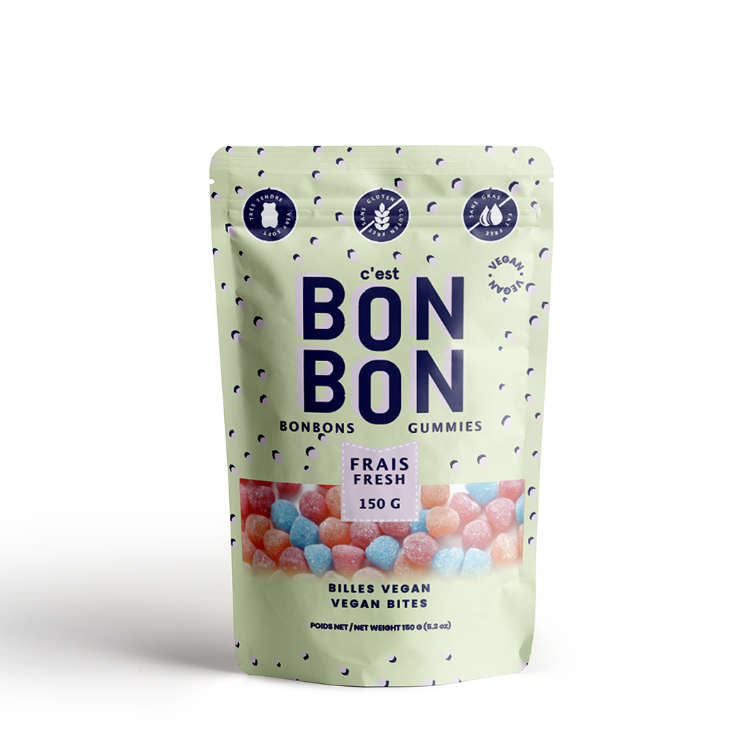 C'est BonBon Vegan Bites 150g gummy candy bag