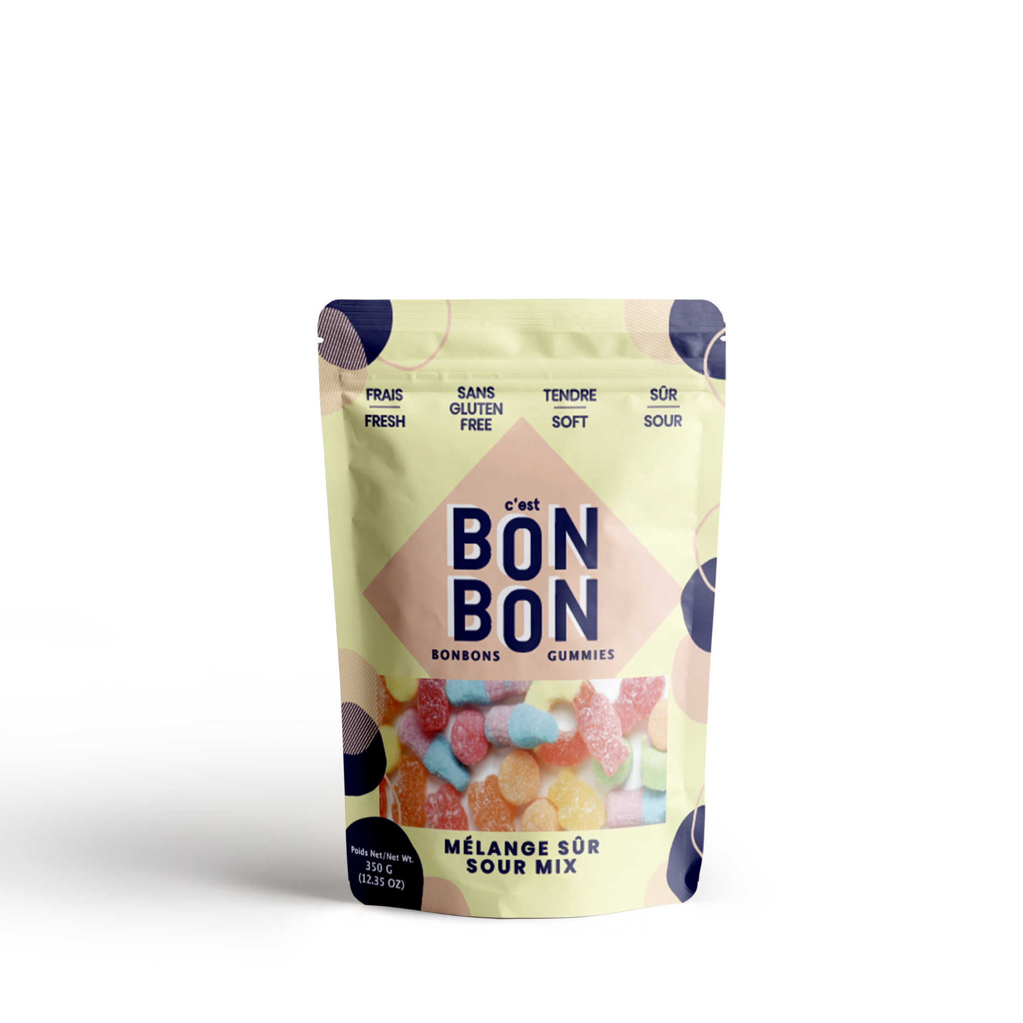 C'est BonBon Sour Mix 350g gummy candy bag