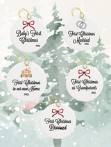 "Firsts" Christmas Ornaments