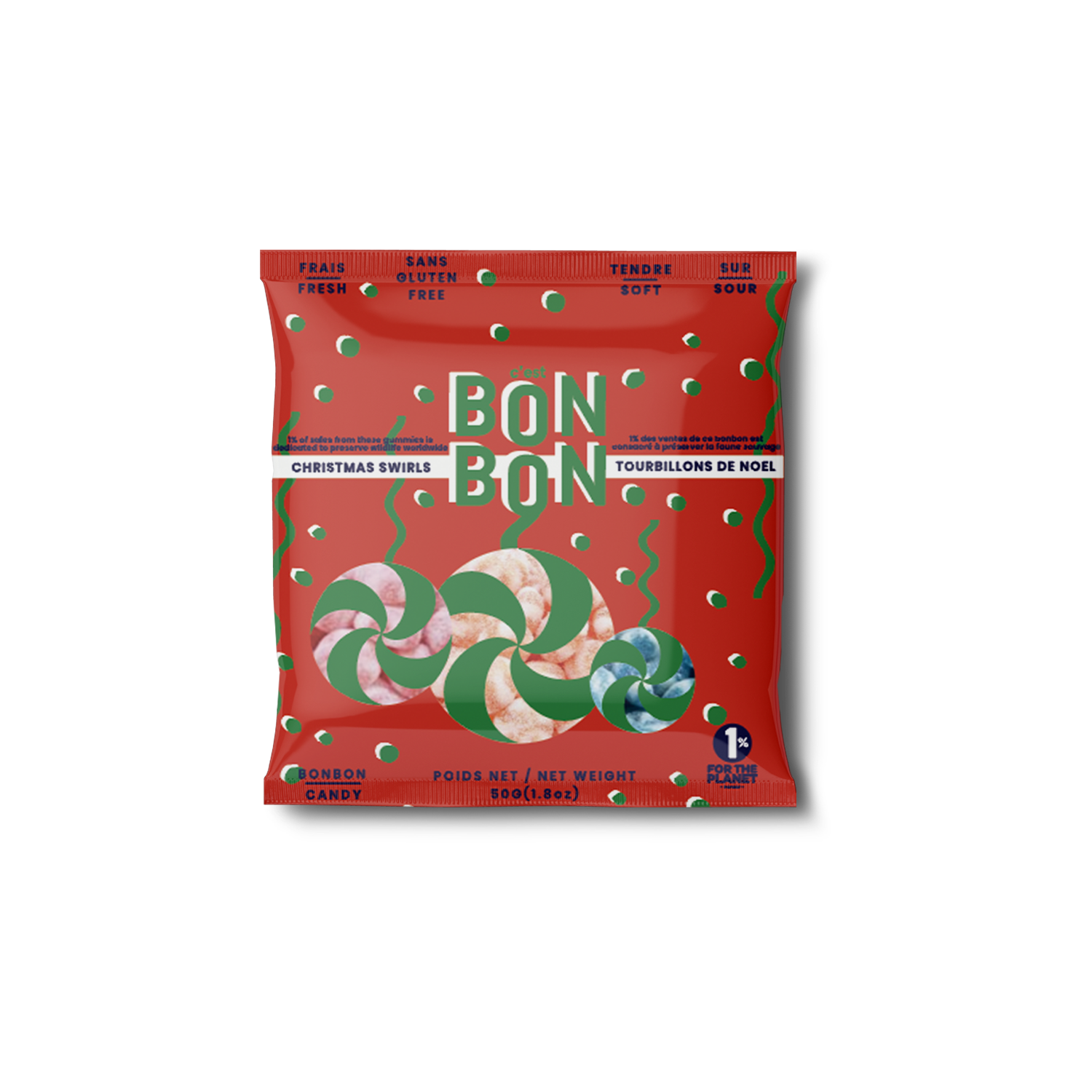 C'est BonBon Christmas Swirls 50g