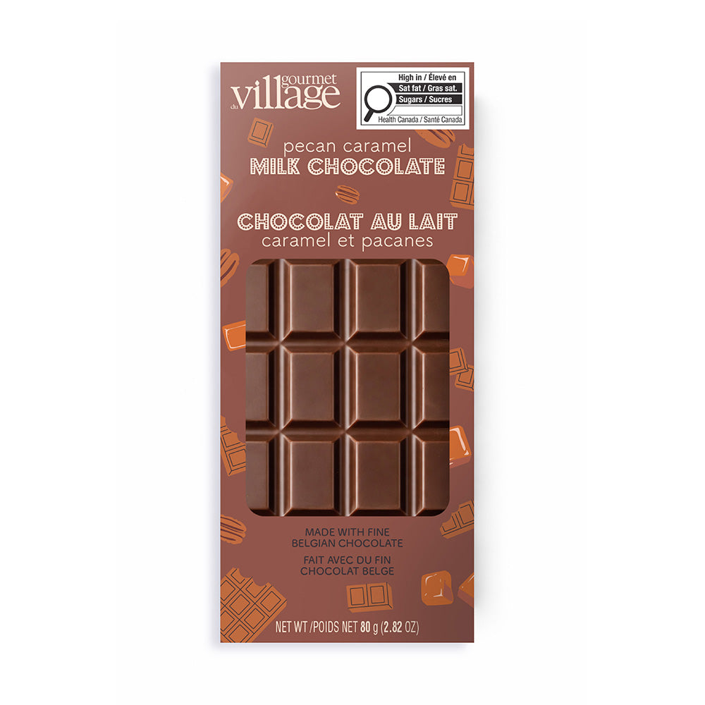 Pecan Caramel Milk Chocolate Bar