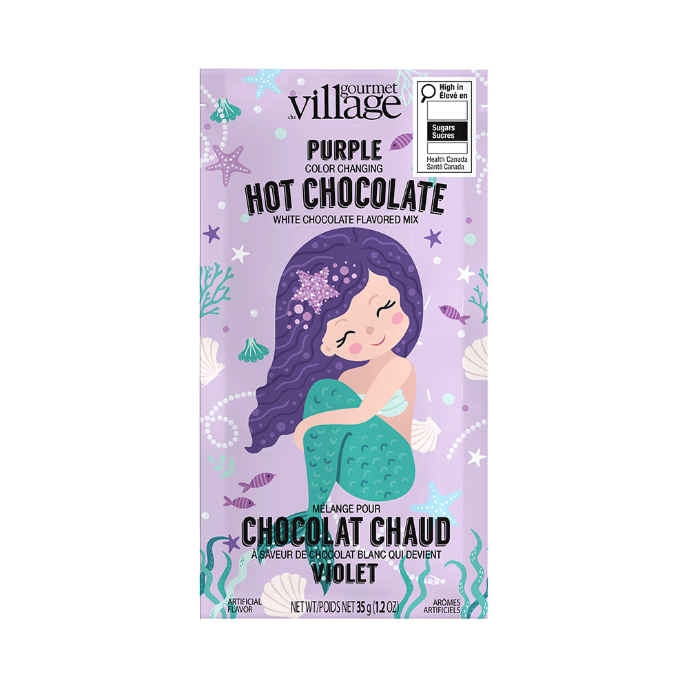 Gourmet du Village Mermaid colour-changing hot chocolate packet