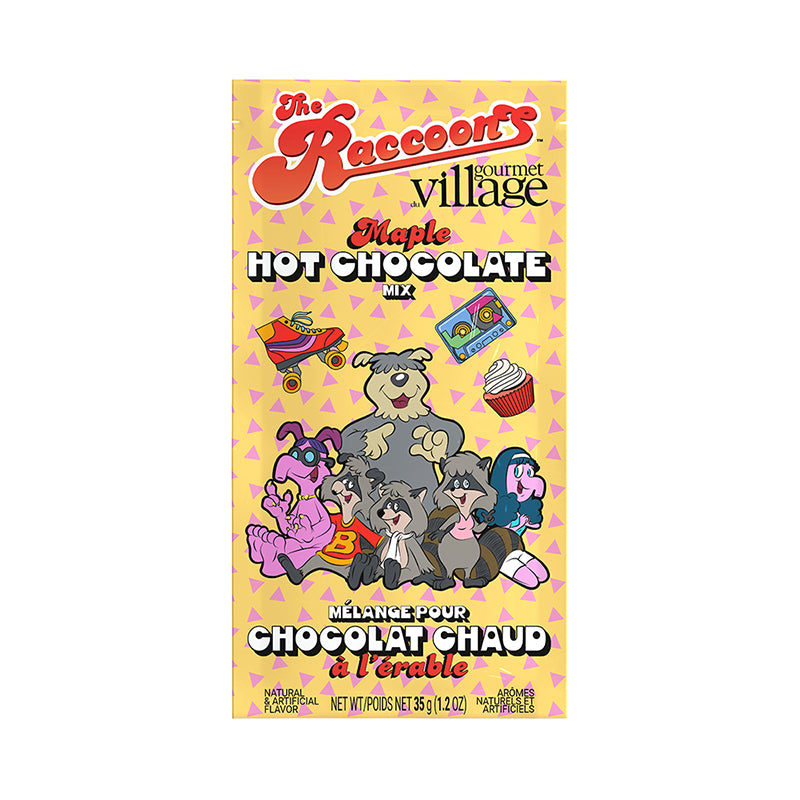 Gourmet du Village Raccoons The Gang Maple hot chocolate packet