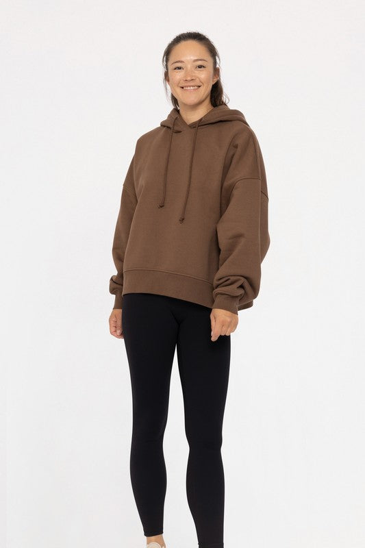 Cotton Blend Oversized Hoodie