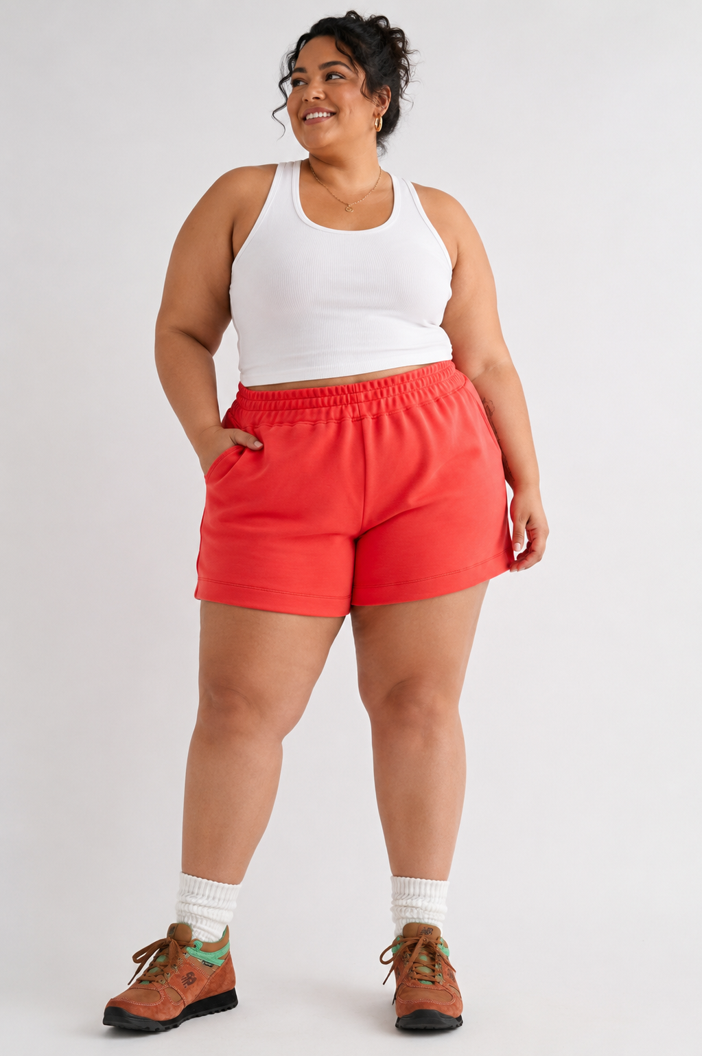CURVY Laguna Shorts - Blushed Brick