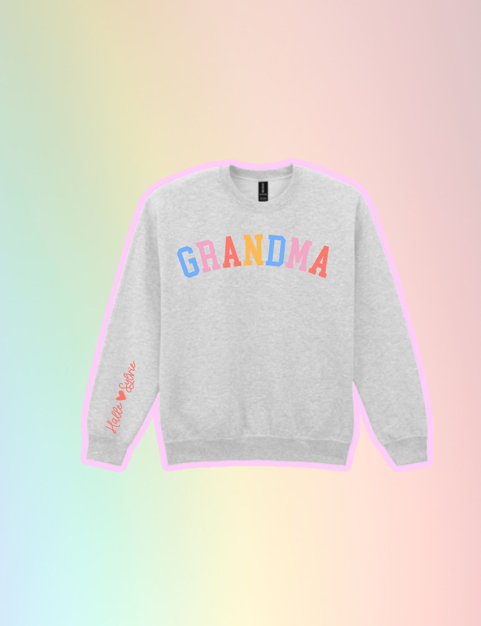 Customizable “Grandparent” Graphic Sweater