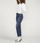 Highly Desirable High Rise Slim Straight Leg Jeans