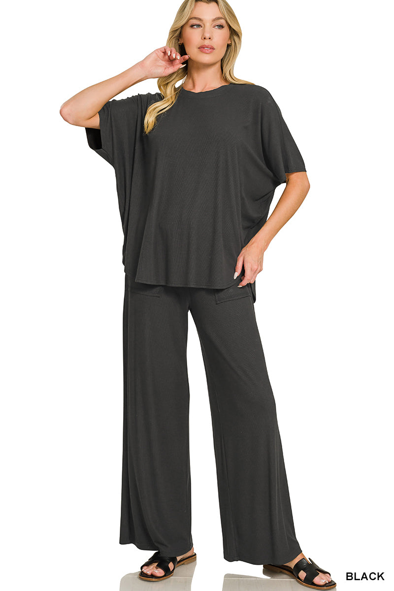 Lazy Days Ribbed Lounge Set