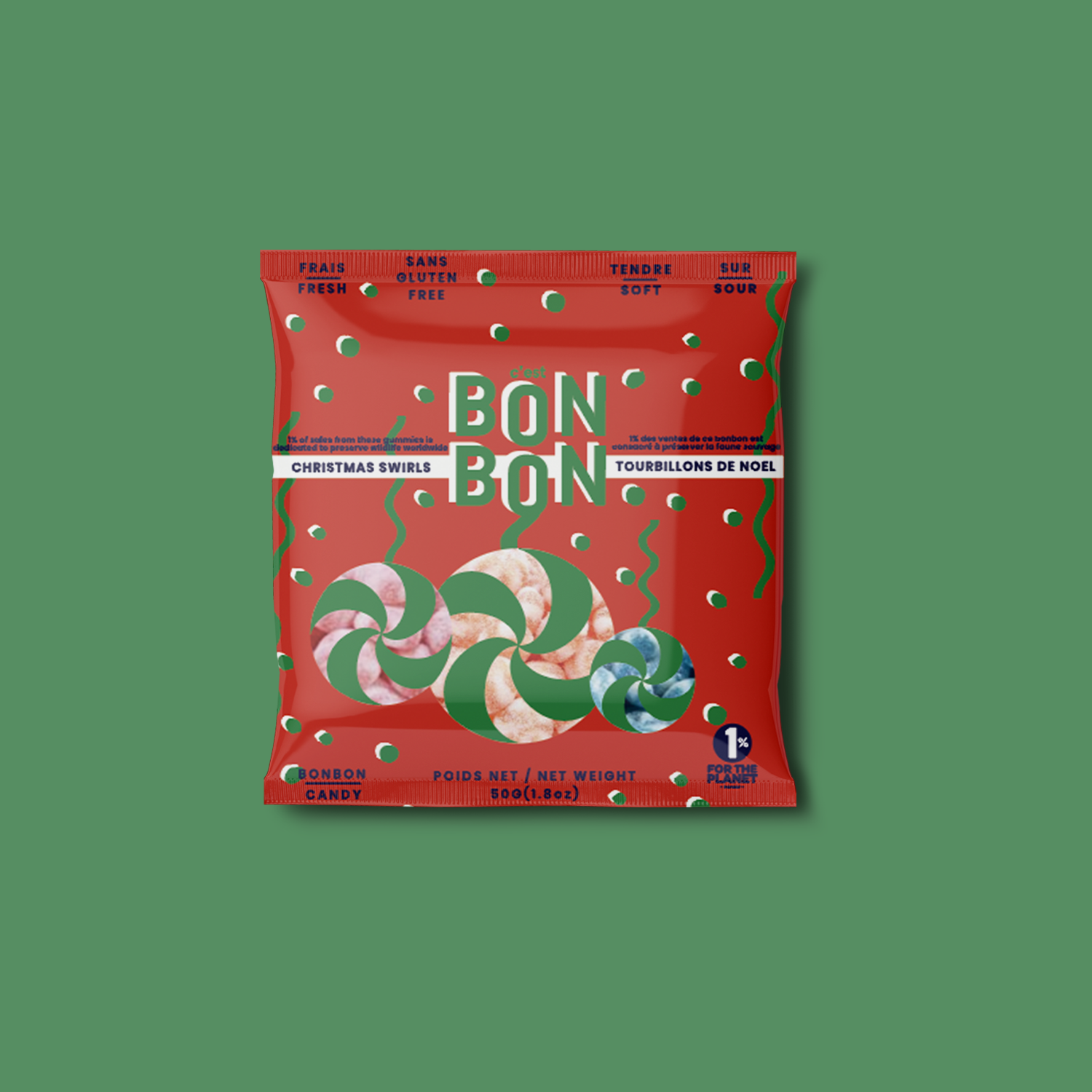 C'est BonBon Christmas Swirls 50g