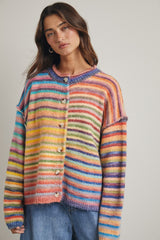Over The Rainbow Cardigan Button Up