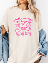 Books Are My Love Language Graphic Top