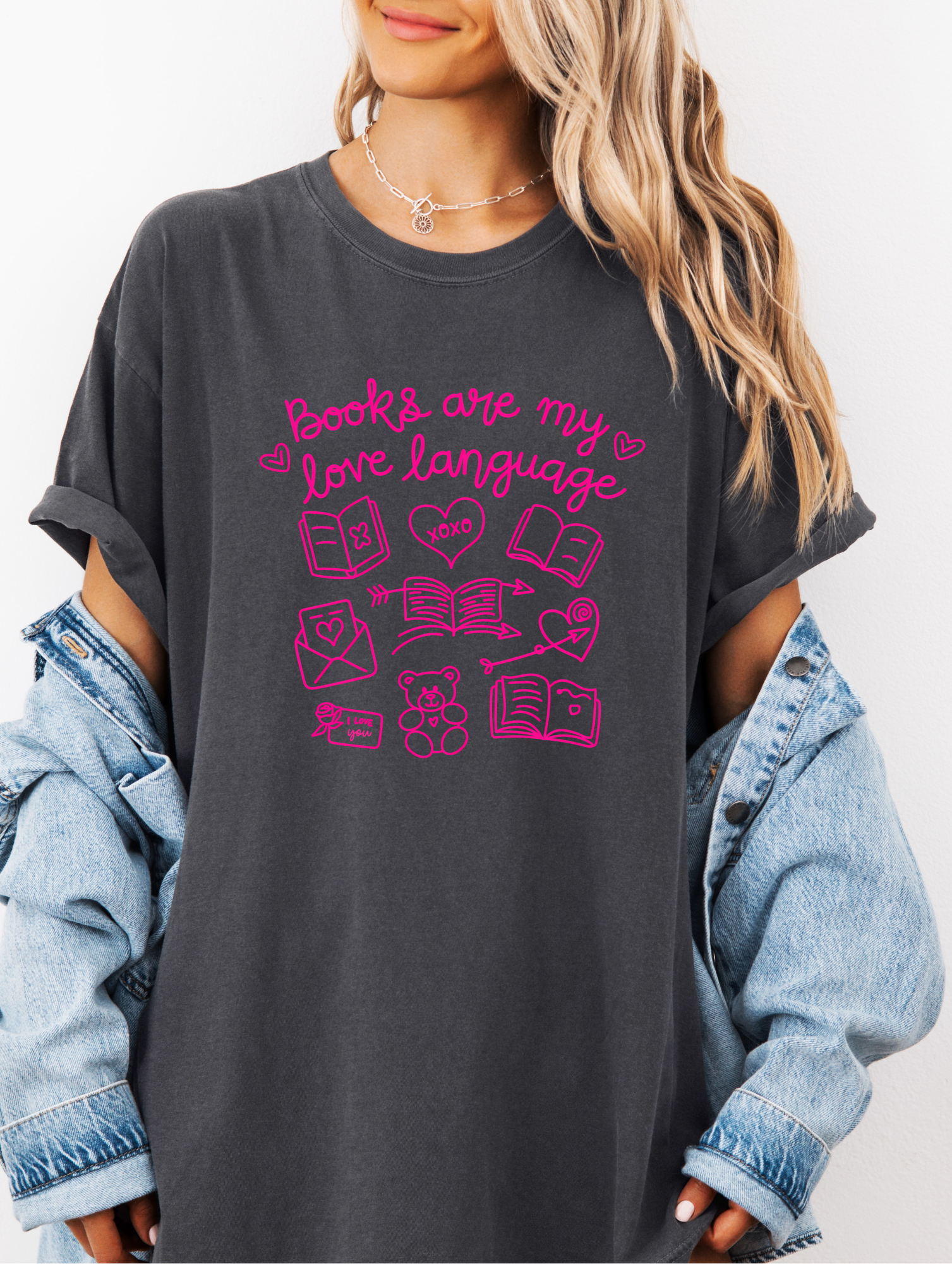 Books Are My Love Language Graphic Top