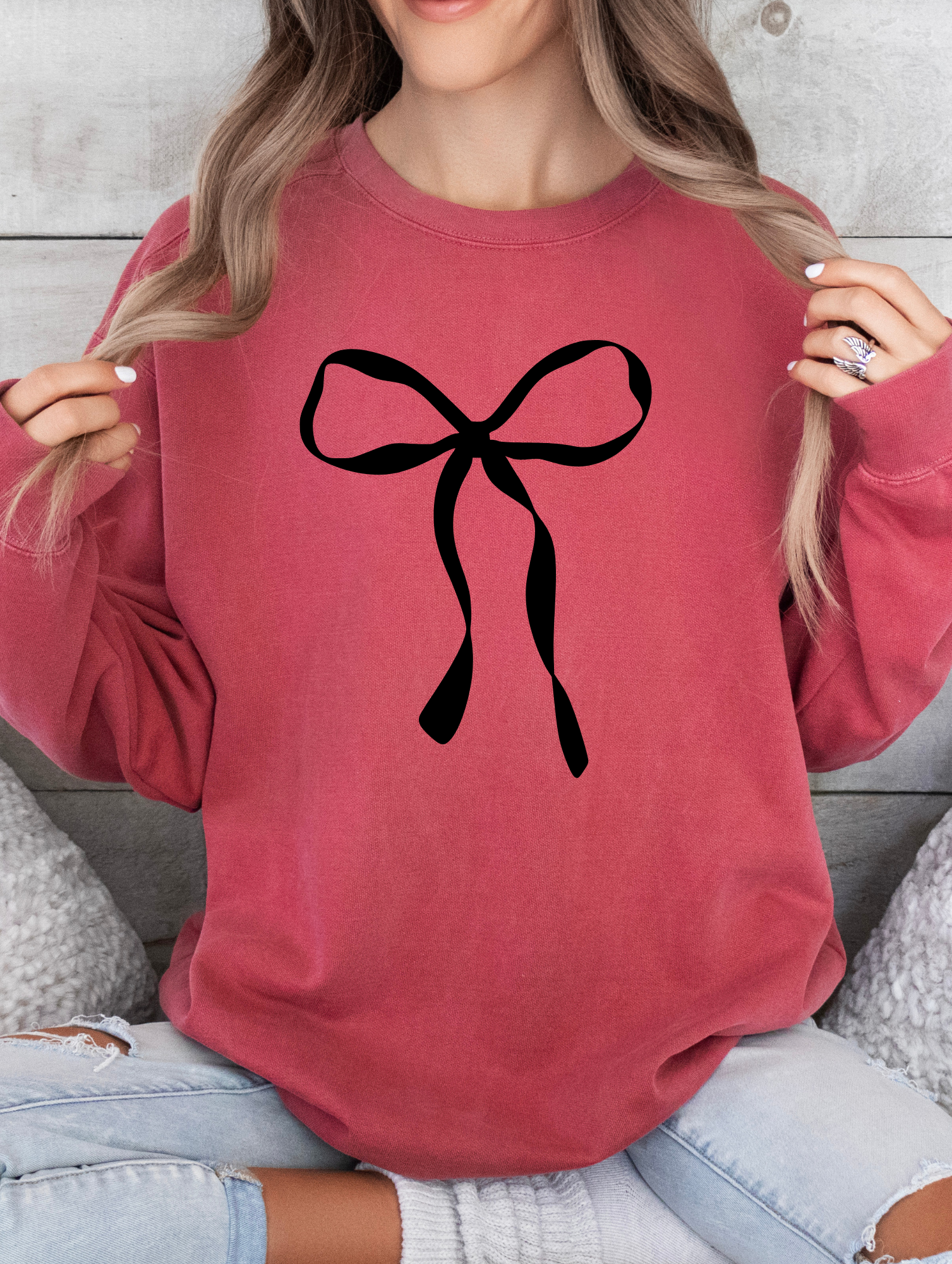 Dainty Bow Graphic Top