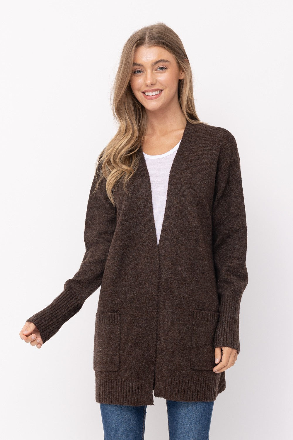 Cosy Open Front Cardigan