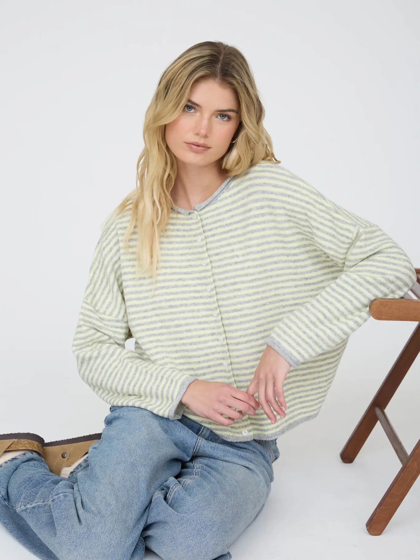 Summer Night Stripe Cardigan