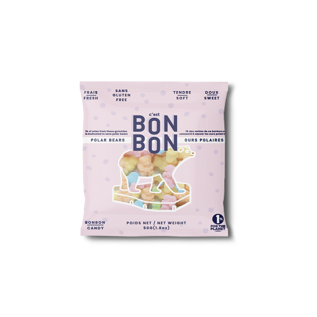 C'est BonBon Polar Bears 50g gummy candy bag