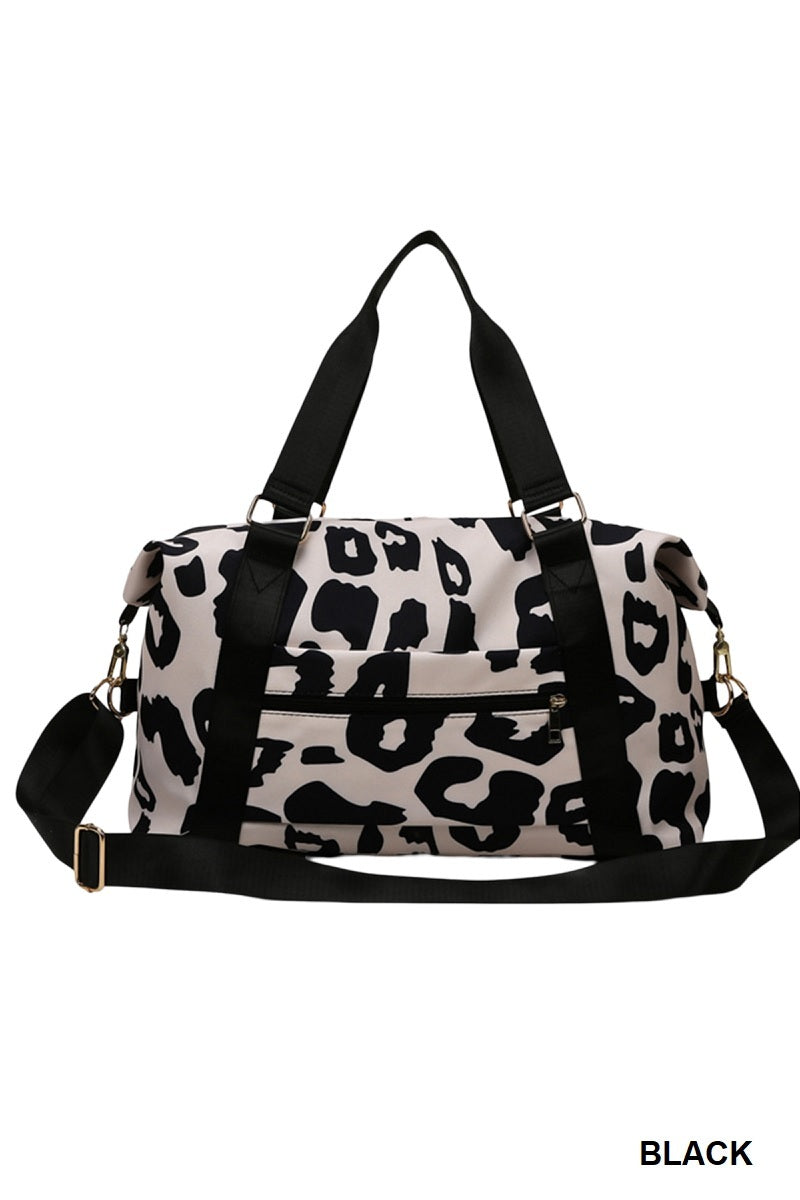 Weekender Bag | Black Leopard