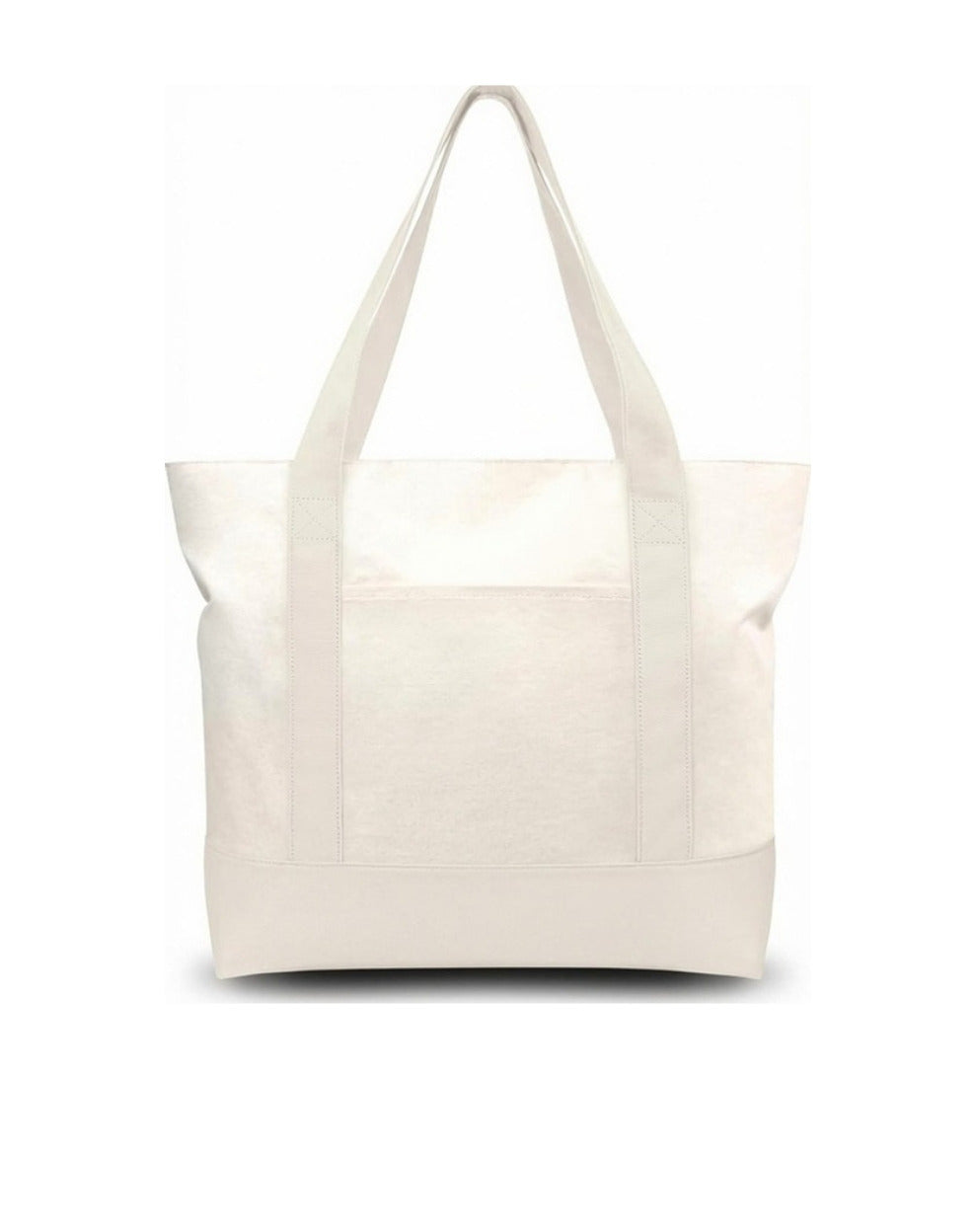 Custom Embroidered Tote Bag - Natural