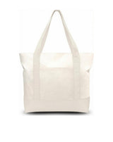 Custom Embroidered Tote Bag - Natural